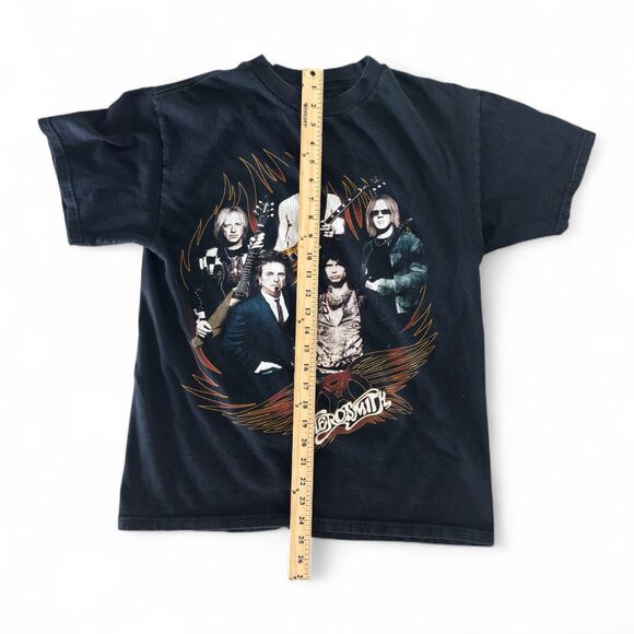 2009 Aerosmith World Tour Concert T-Shirt Medium Double Sided Rock Band Tee - Picture 3 of 6